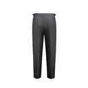 Tailored single-pleat trousers in anthracite grey wool B1C