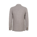 Posillipo Beige Herringbone Linen, Hemp & Silk Jacket