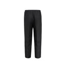 Tailored double-pleat drawstring trousers  in black linen P2S