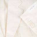 Caracciolo Single-Breasted Cream Linen Jacket
