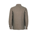 Shirt Pocket in Green Mélange Linen