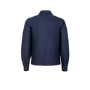 Bomber Jacket in Blue Virgin Wool
