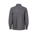 Shirt Pocket Jacket in Medium Grey Wool and Silk