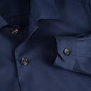 Bomber Jacket in Blue Virgin Wool