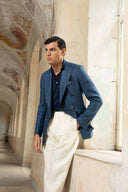 Vesuvio Blue Double-Breasted Jacket