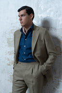 Posillipo Jacket in Beige Irish Linen