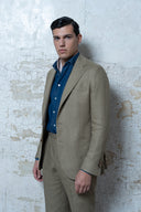 Posillipo Jacket in Beige Irish Linen
