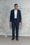 Posillipo Jacket in Blue Linen